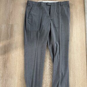 H&M Grey Dress Pants, Slim Fit, 40R